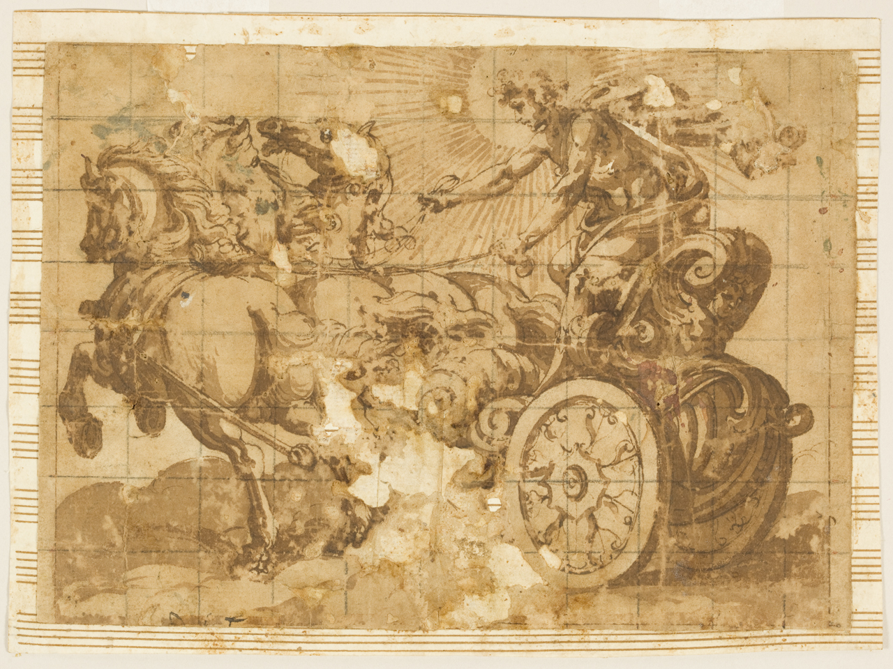 carro del Sole (disegno) di Tempesta Antonio (secc. XVI/ XVII)