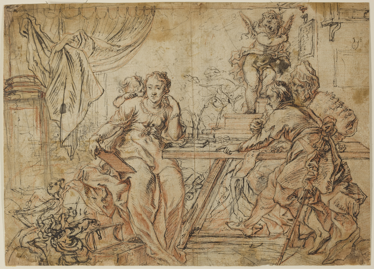 Allegoria dell'Usura (disegno) di Boschi Fabrizio (secc. XVI/ XVII)