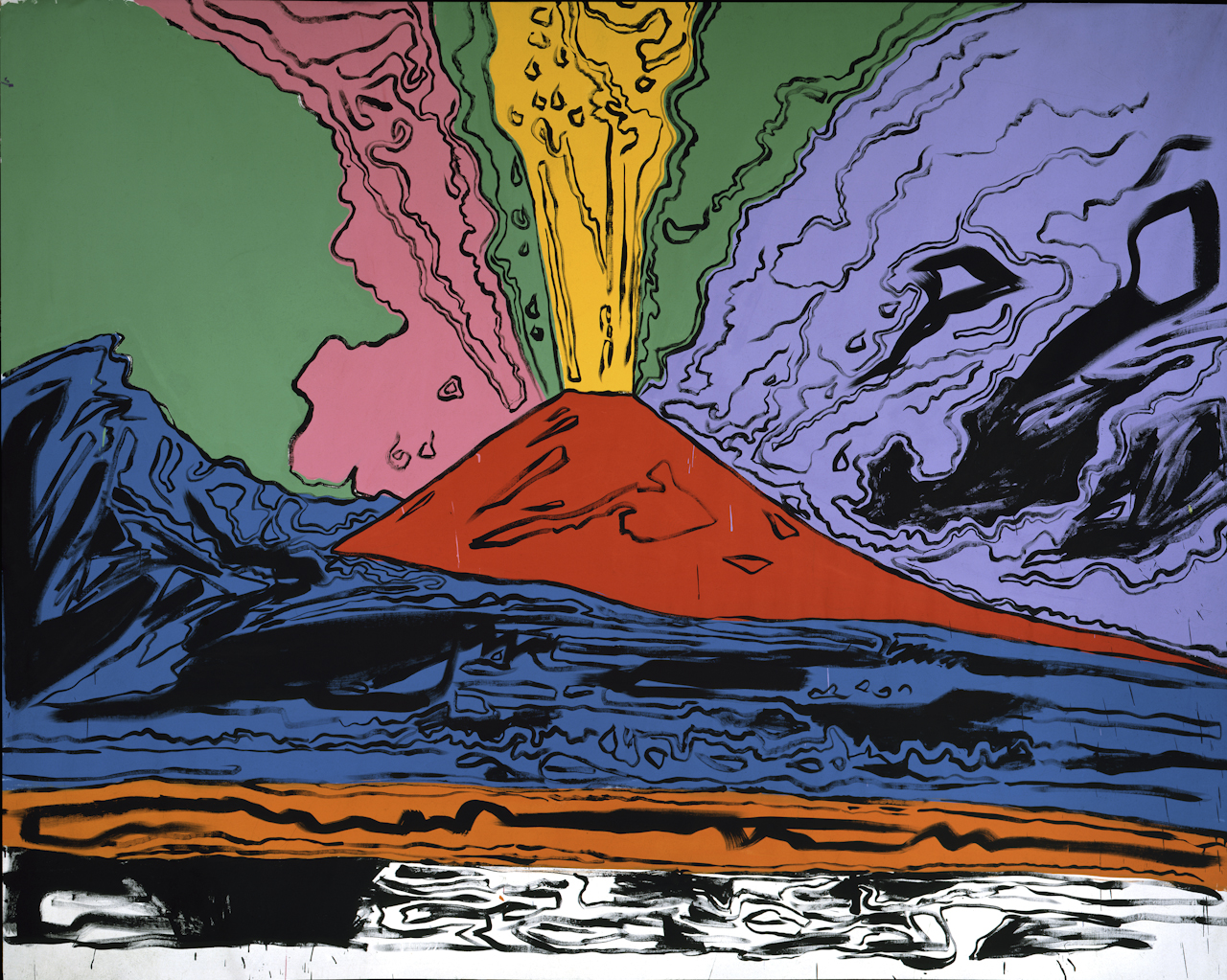 Vesuvius, eruzione del Vesuvio (dipinto) di Warhol Andy (sec. XX)