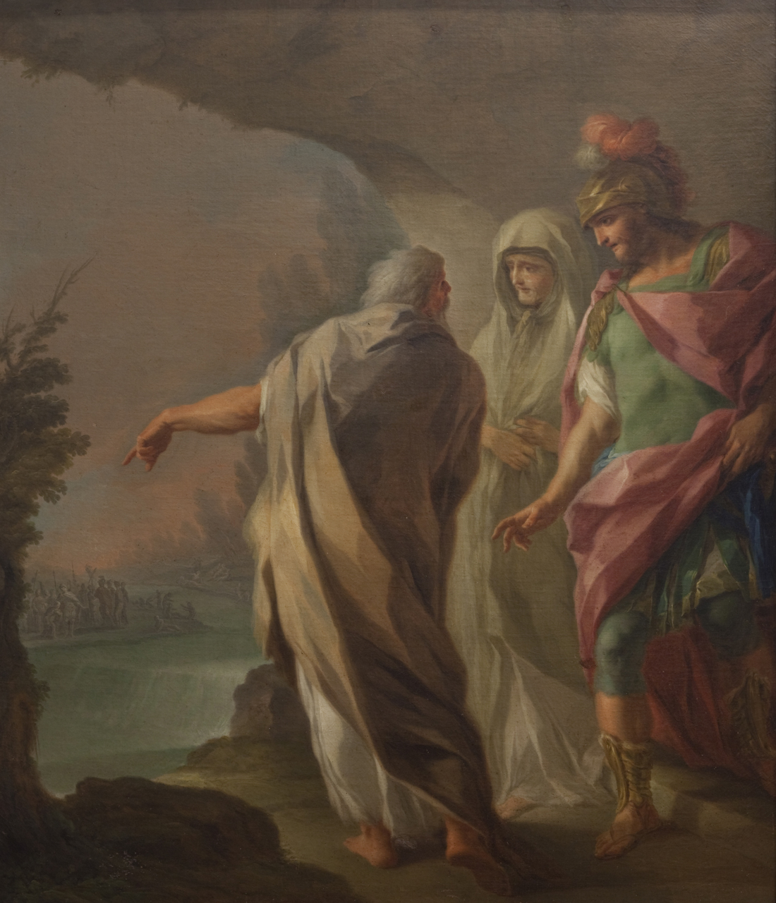 Enea ai Campi Elisi (dipinto) di Bardellino Pietro (sec. XVIII)