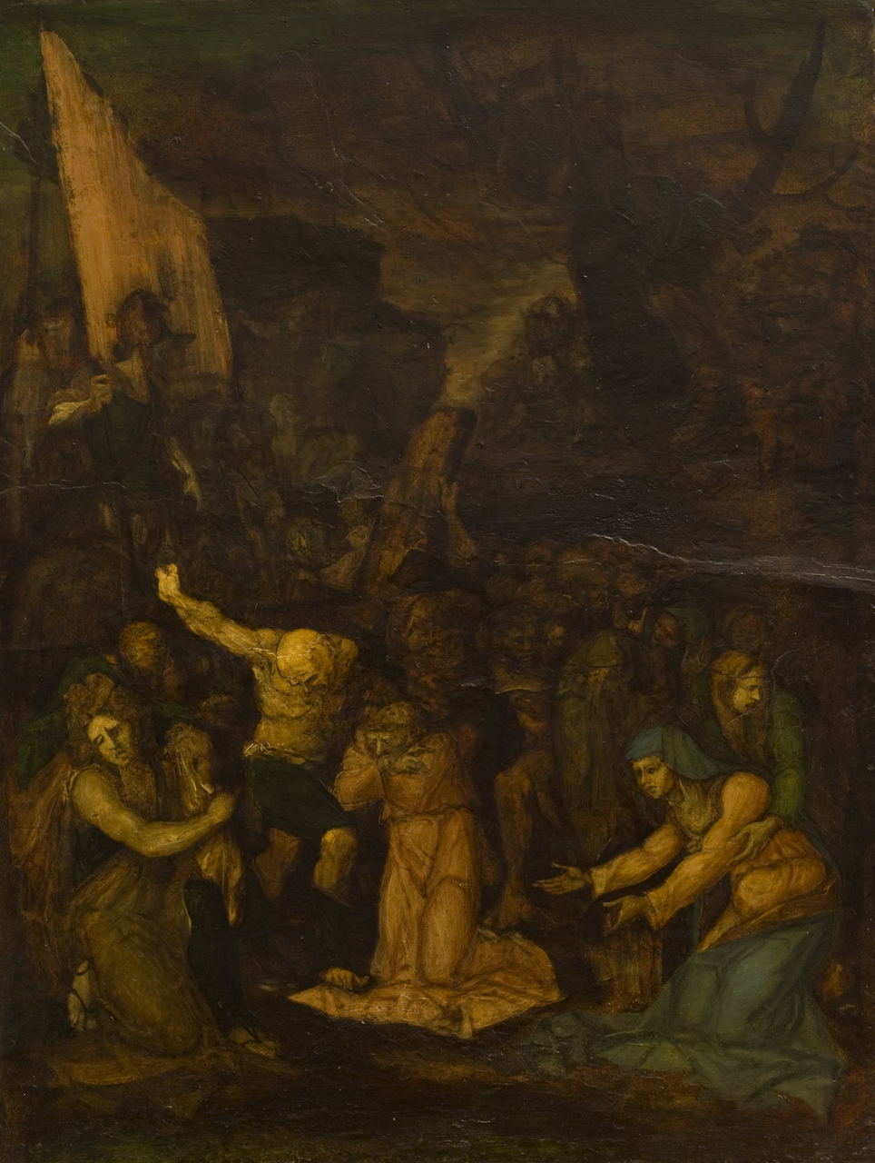 Andata al Calvario (dipinto) di Caldara Polidoro detto Polidoro da Caravaggio (sec. XVI)