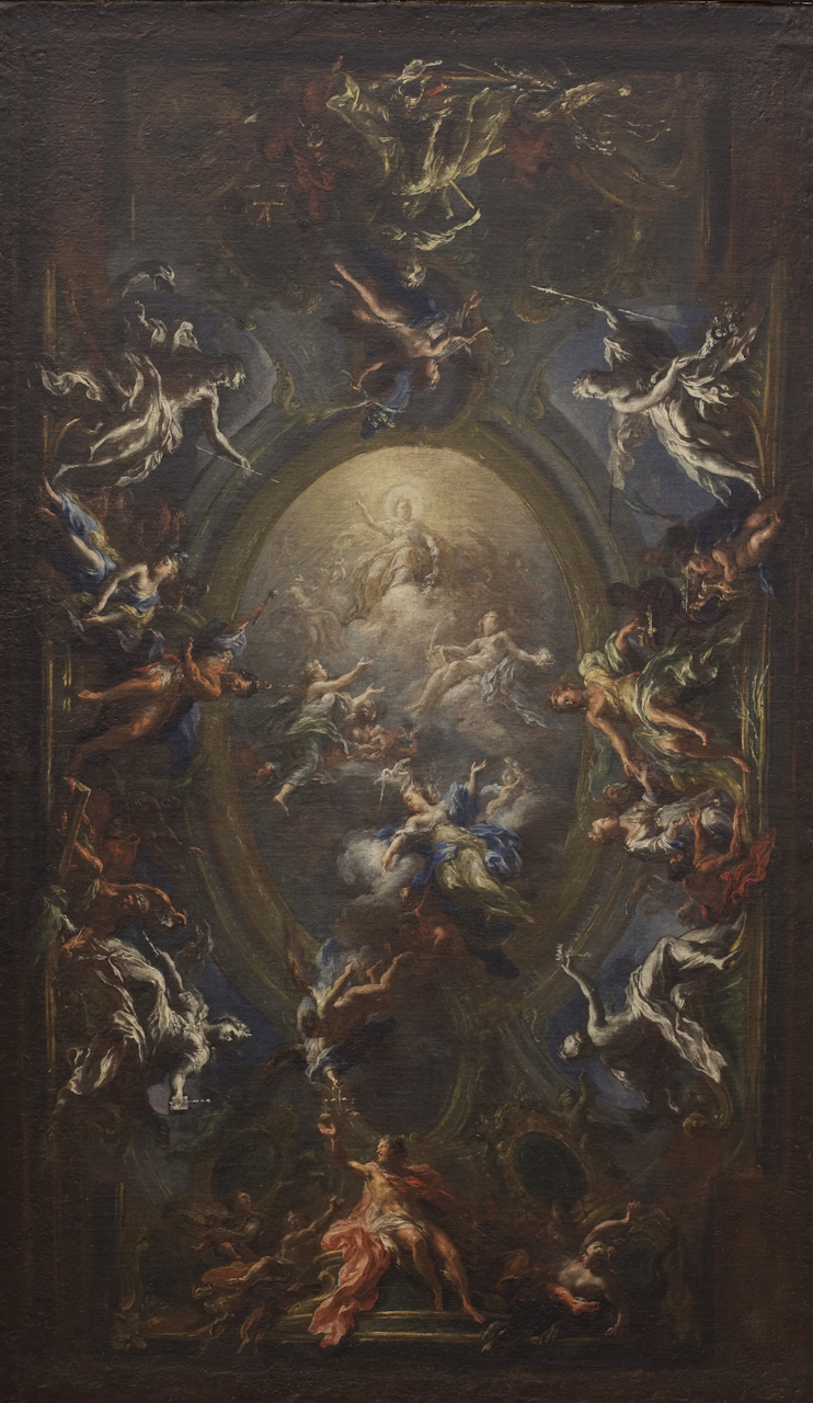 Trionfo delle Virtù (dipinto) di Del Po Giacomo (sec. XVIII)