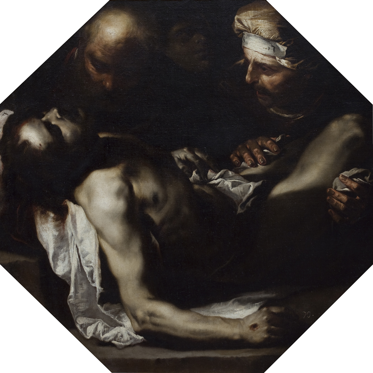 Cristo deposto dalla croce (dipinto) di Giordano Luca (sec. XVII)