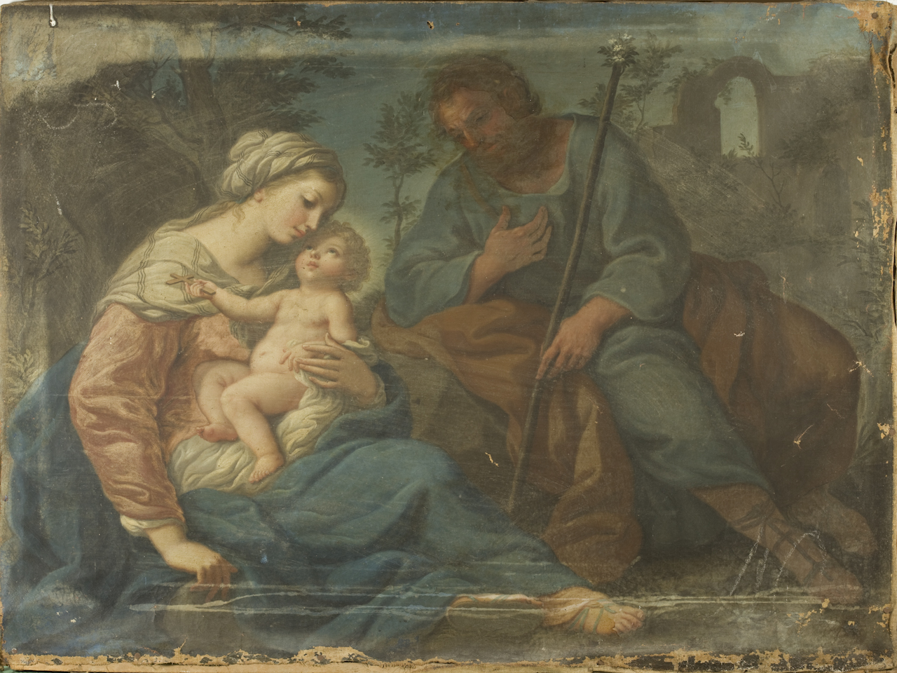 Sacra Famiglia (dipinto) di De Matteis Paolo (secc. XVII/ XVIII)