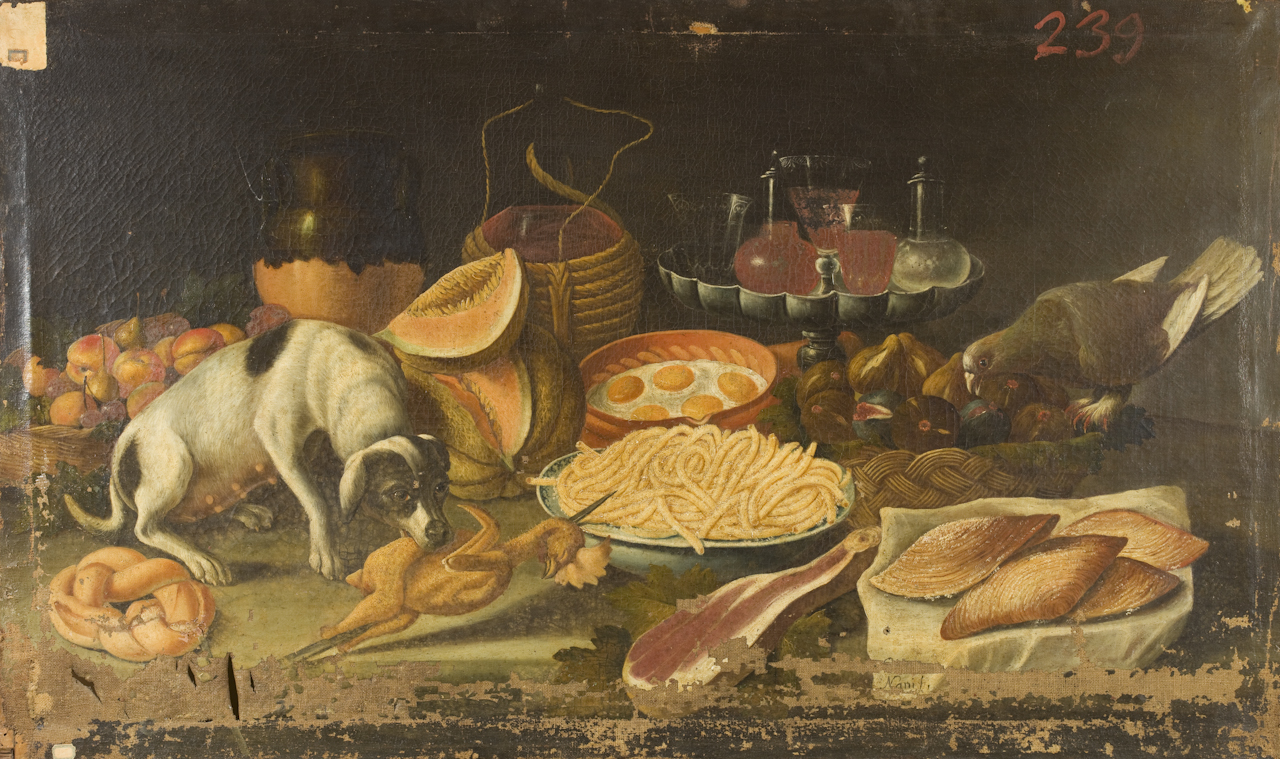 interno di cucina (dipinto) di Nani Giacomo (sec. XVIII)