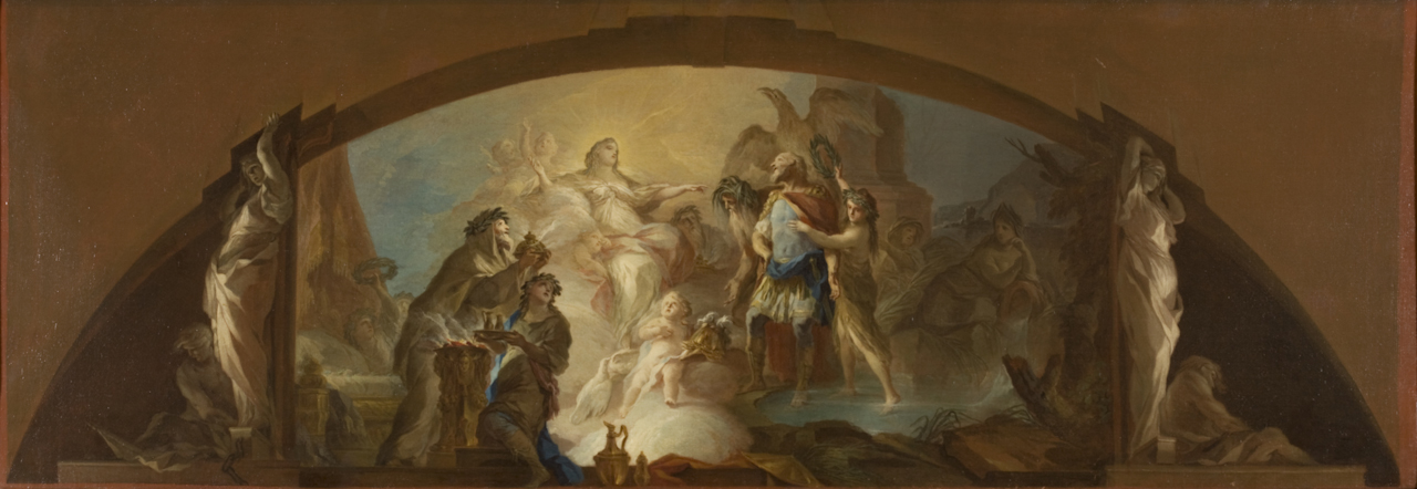 allegoria (dipinto) di Bardellino Pietro (sec. XVIII)