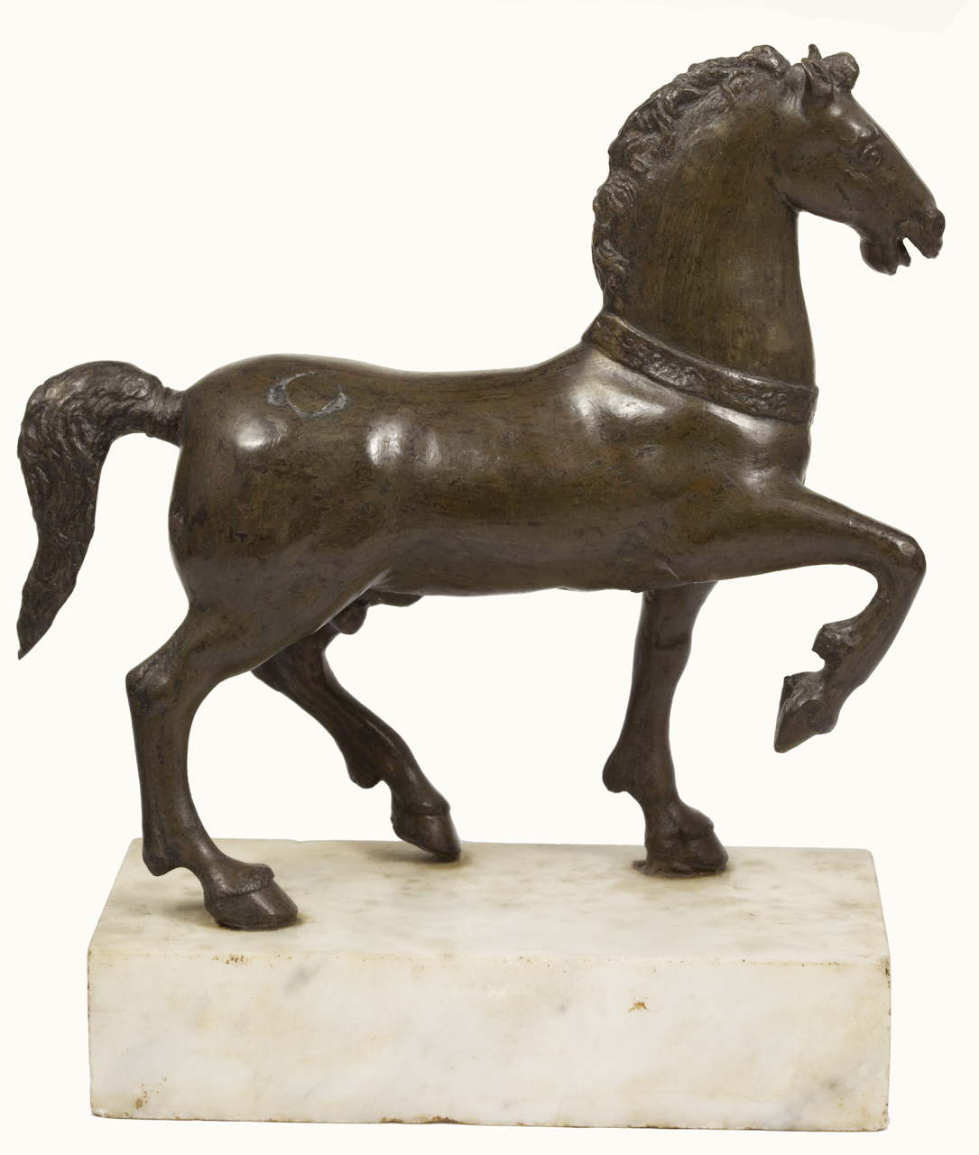 cavallo andante (statuetta) di Severo Calzetta detto Severo da Ravenna (bottega) (secc. XV/ XVI)