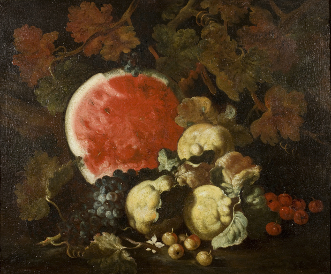 Natura morta (dipinto) di Ruoppolo Giovan Battista (attribuito) (sec. XVII)