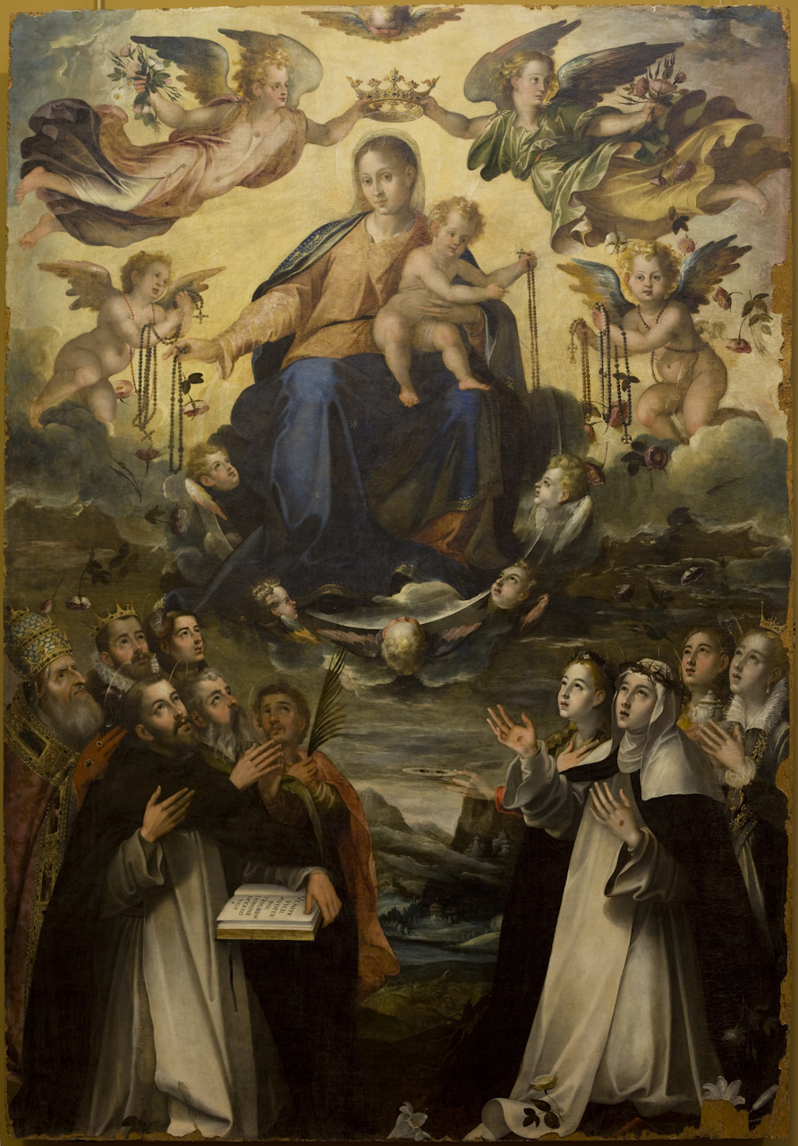 Madonna del Rosario (dipinto) di Mytens Aert (sec. XVI)