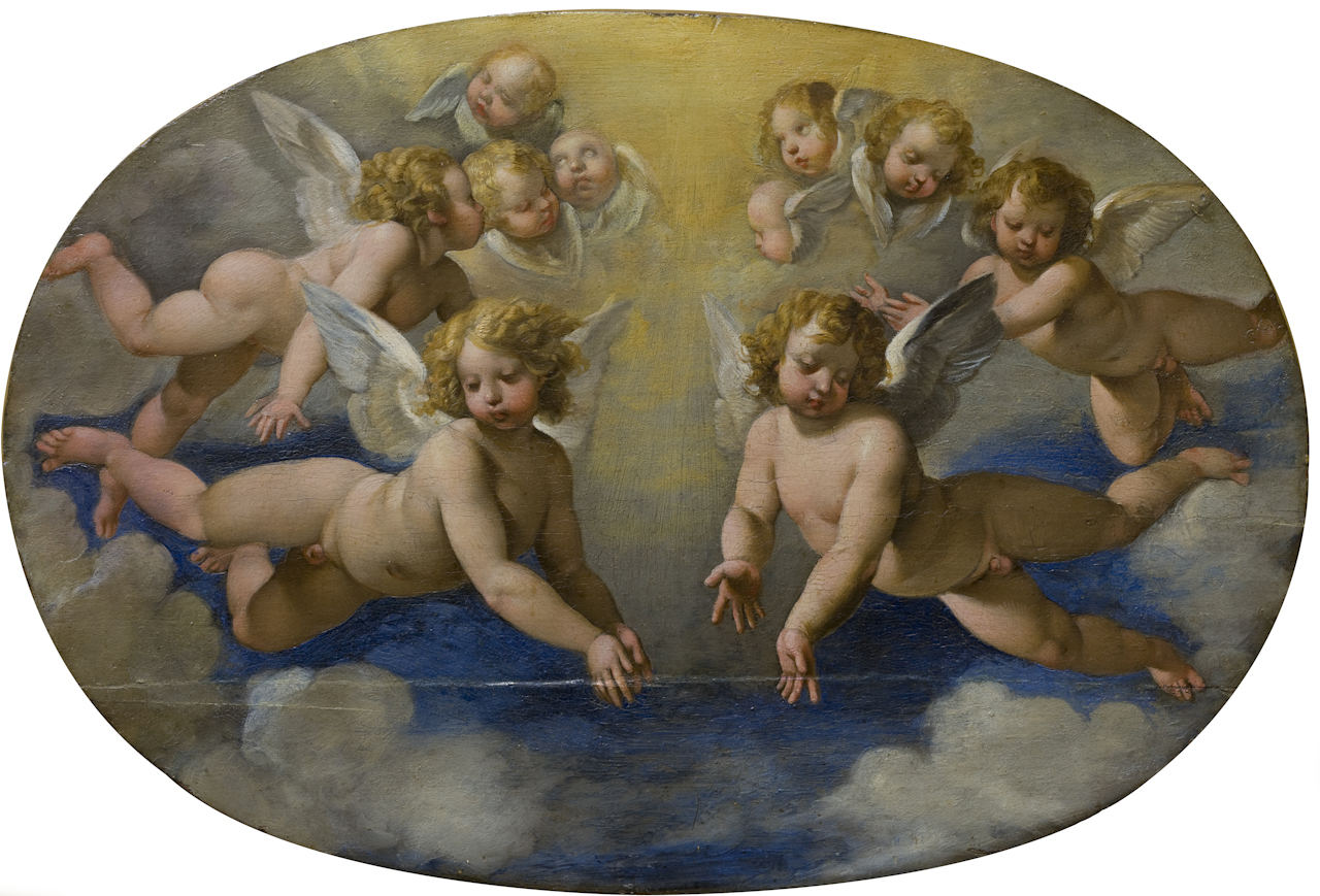 gloria di angeli (dipinto) di Parasole Bernardino (sec. XVII)