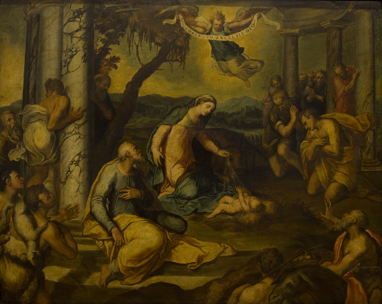 adorazione dei pastori (dipinto) di Pino Marco detto Marco da Siena (sec. XVI)