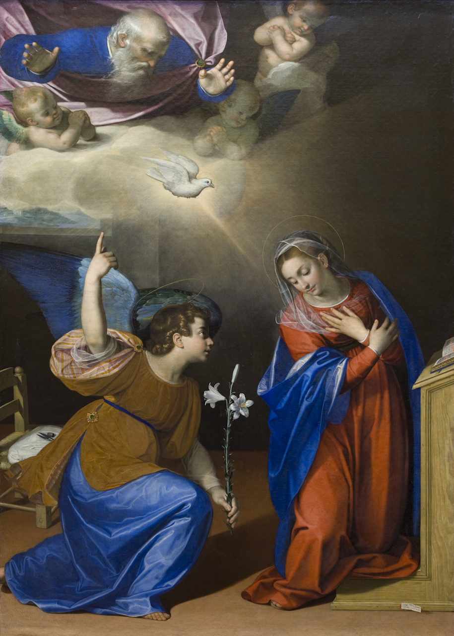 Annunciazione (dipinto) di Pulzone Scipione (sec. XVI)