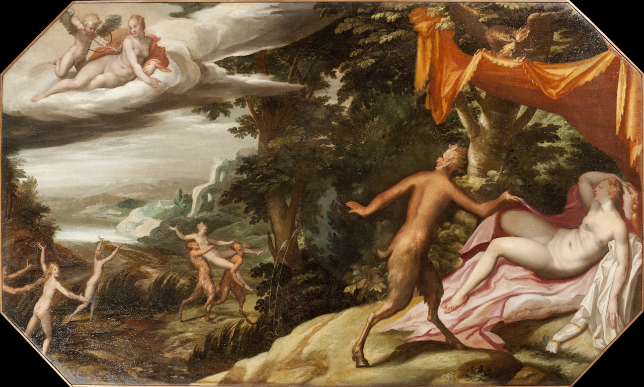 Giove e Antiope (dipinto) di Sons Jean (sec. XVI)