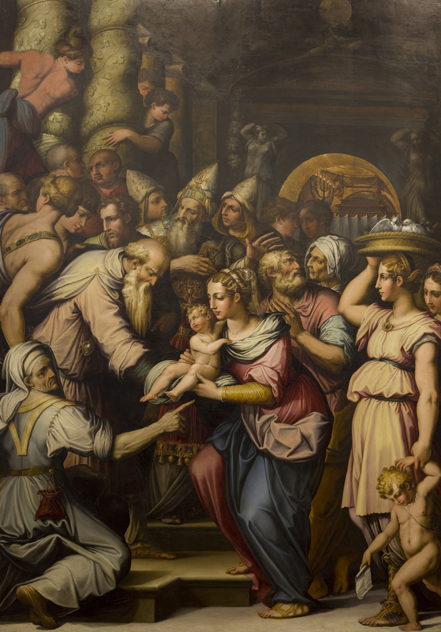 presentazione di Gesù al tempio (dipinto) di Vasari Giorgio (sec. XVI)