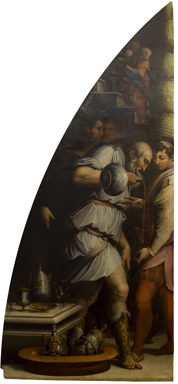 cena in casa del Fariseo (dipinto) di Vasari Giorgio (sec. XVI)