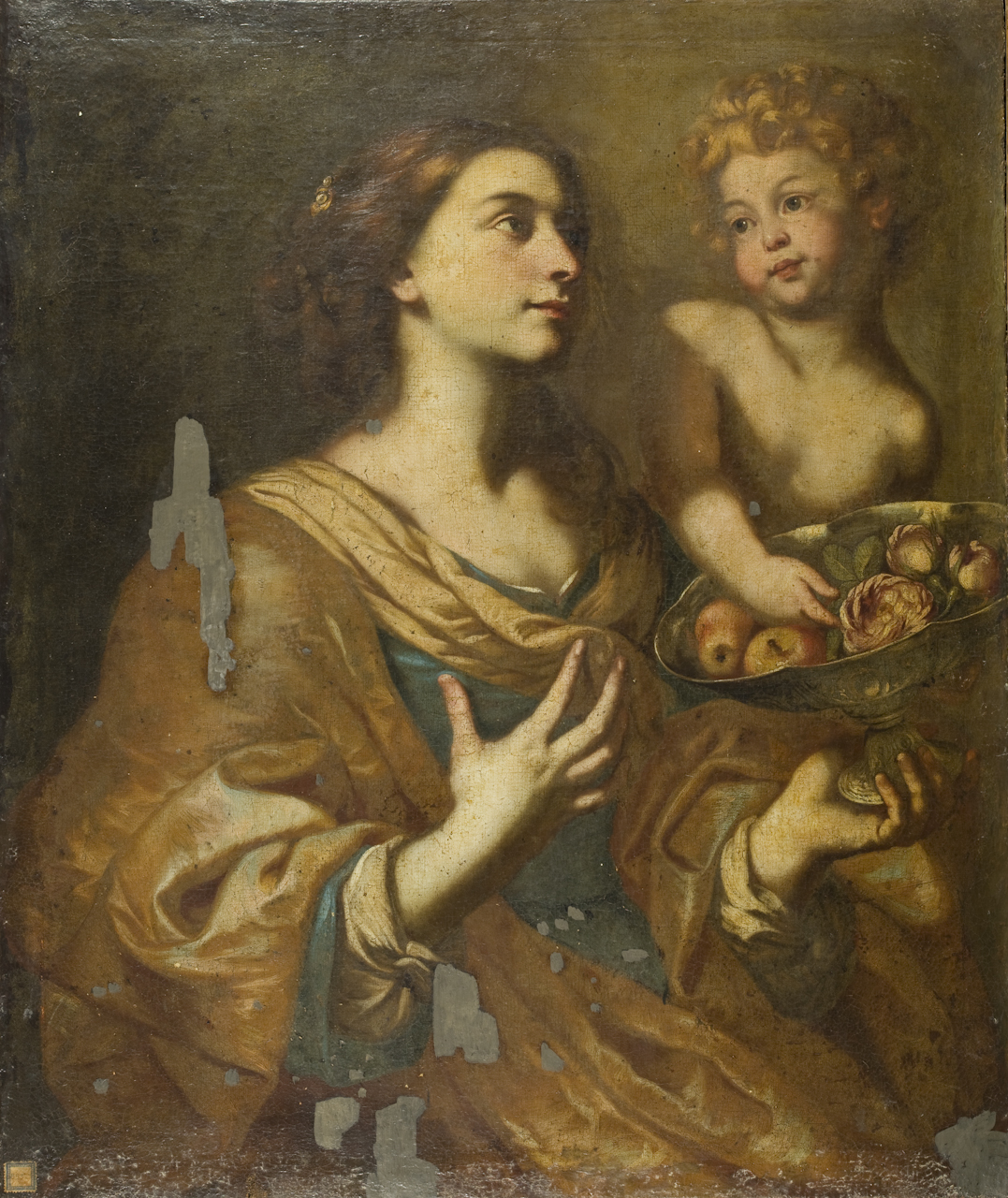Santa Dorotea (dipinto) di De Simone Niccolò (sec. XVII)