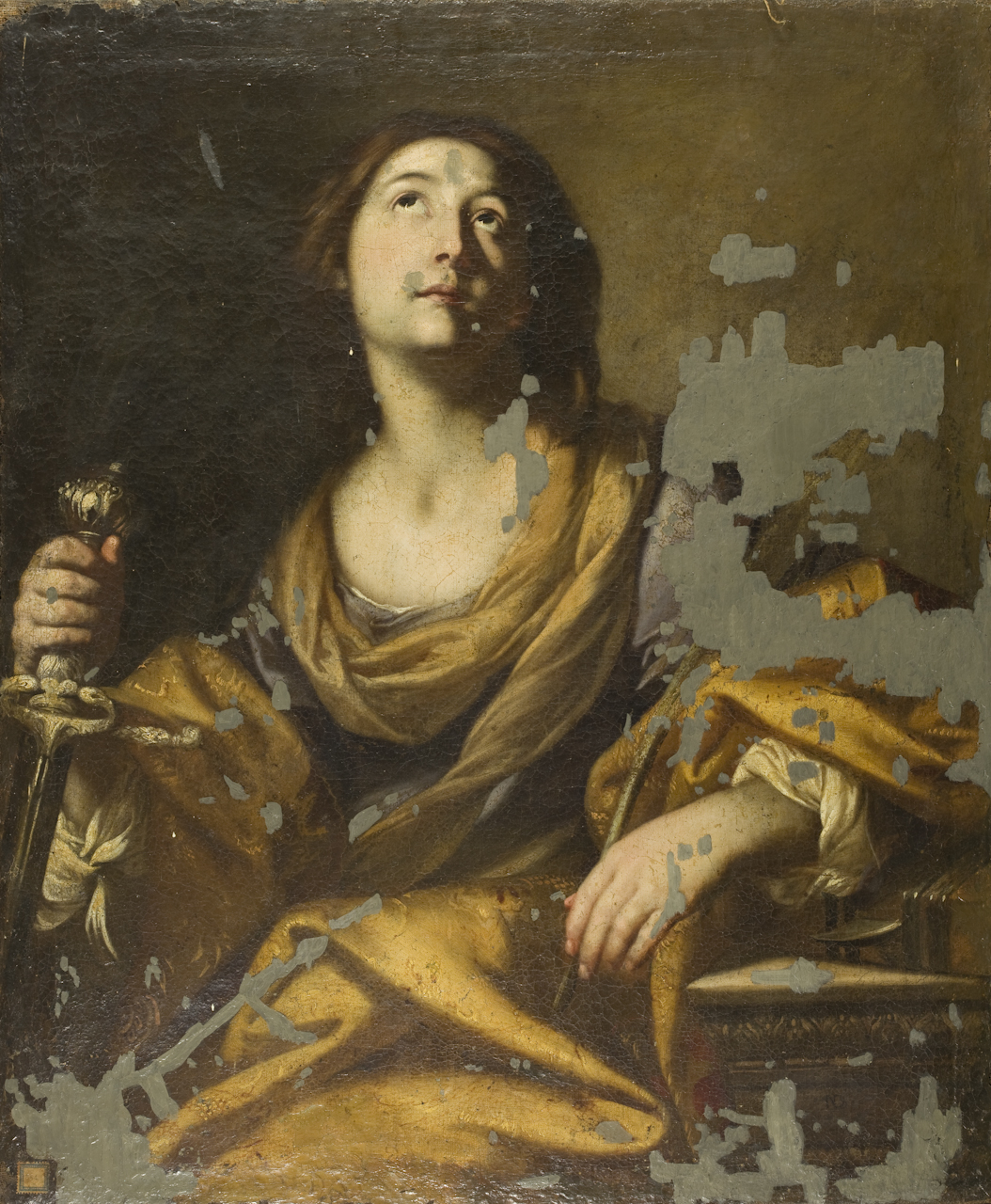 Santa Caterina d'Alessandria (dipinto) di De Simone Niccolò (sec. XVII)