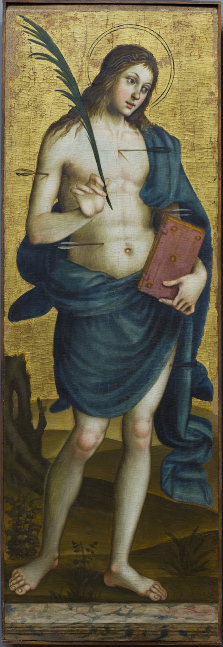 San Sebastiano (dipinto) di Sparano Stefano (sec. XVI)