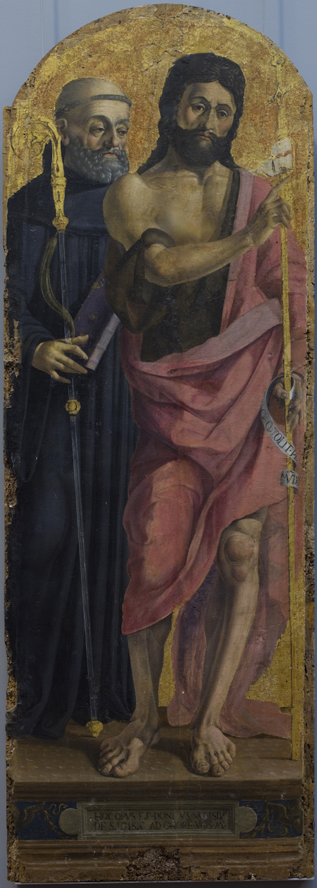 San Giovanni Battista e San Benedetto (dipinto) di Scacco Cristoforo (sec. XV)