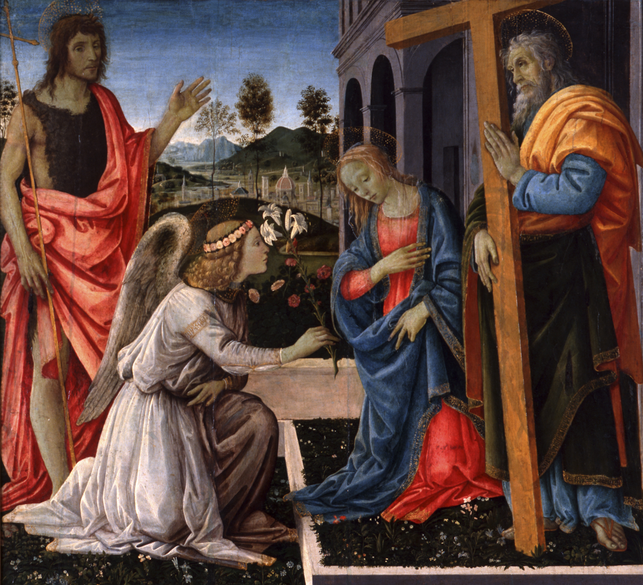 Annunciazione (dipinto) di Lippi Filippino (sec. XV)