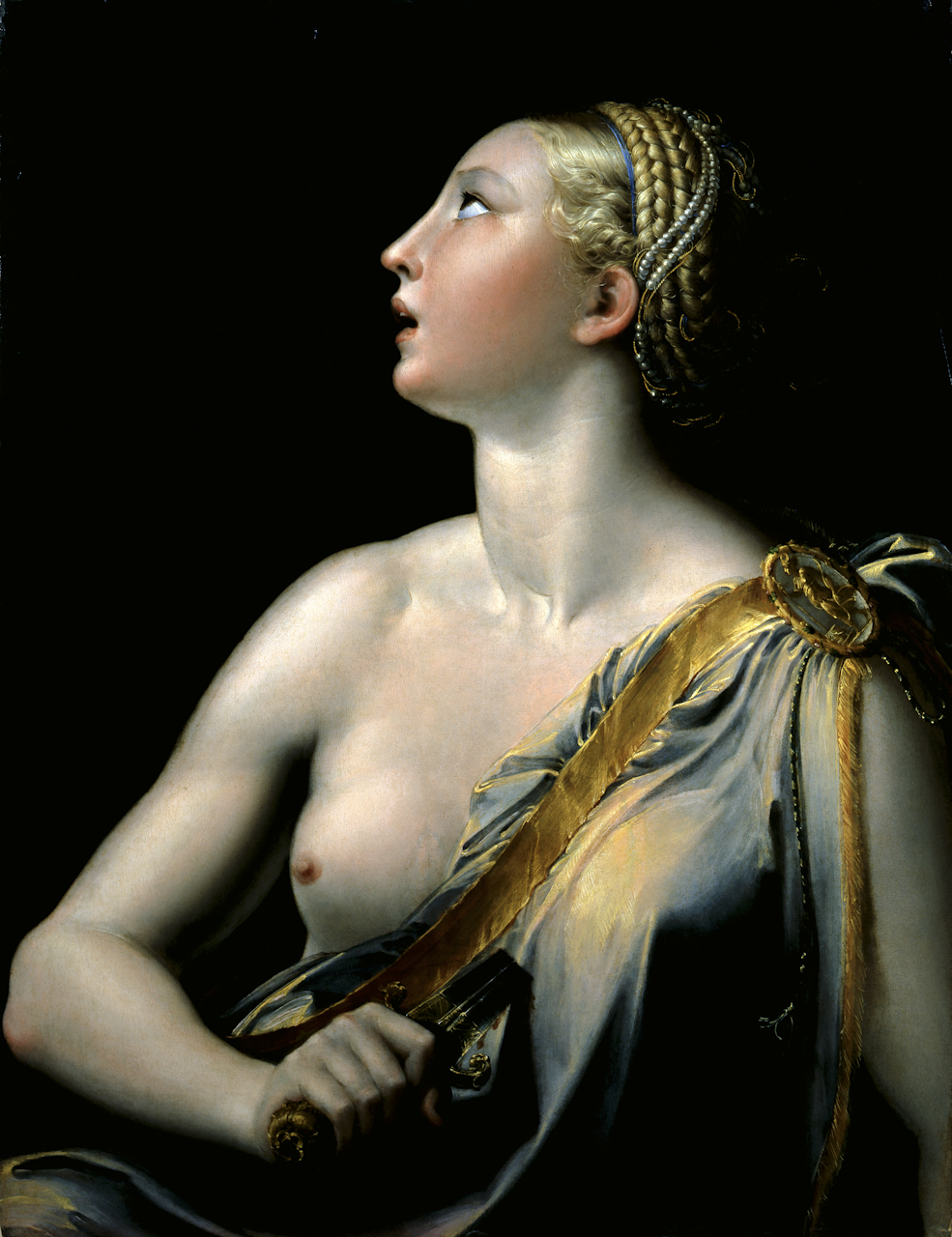 Lucrezia (dipinto) di Mazzola Francesco detto Parmigianino (sec. XVI)