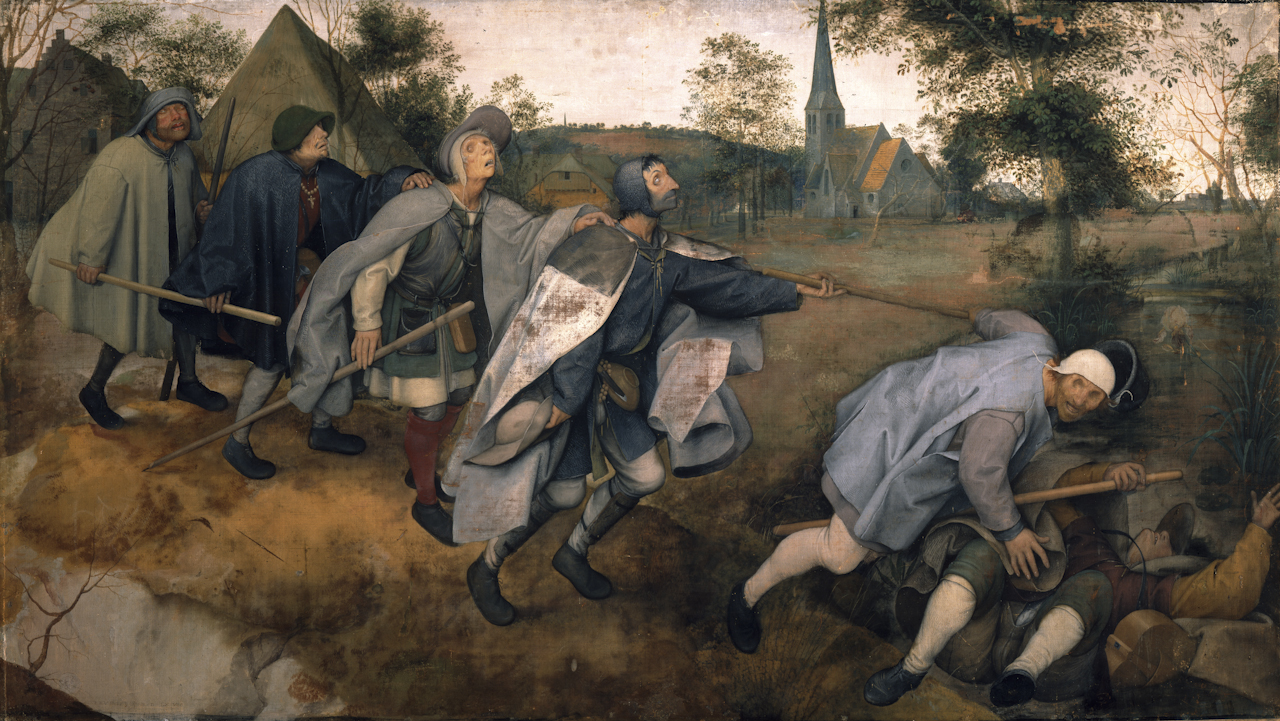 Parabola dei ciehi (dipinto) di Bruegel Peter il Vecchio (sec. XVI)
