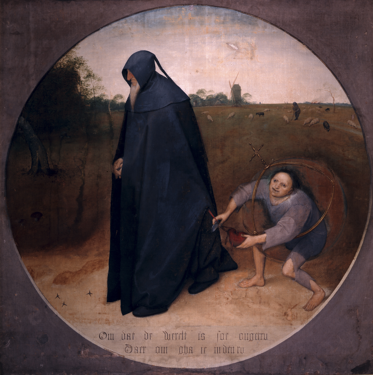 Misantropo (dipinto) di Bruegel Peter il Vecchio (sec. XVI)