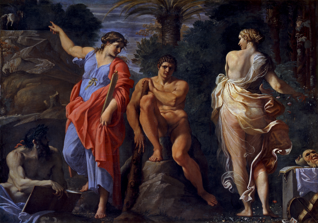 Ercole al bivio (dipinto) di Carracci Annibale (ultimo quarto sec. XVI)