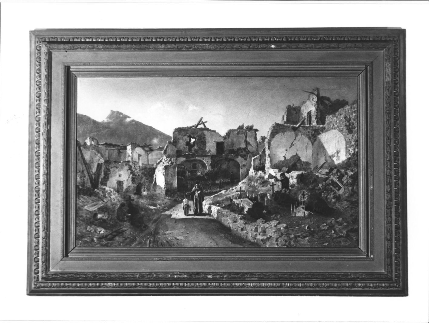 terremoto a Casamicciola (dipinto) di Battista Giovanni (sec. XIX)