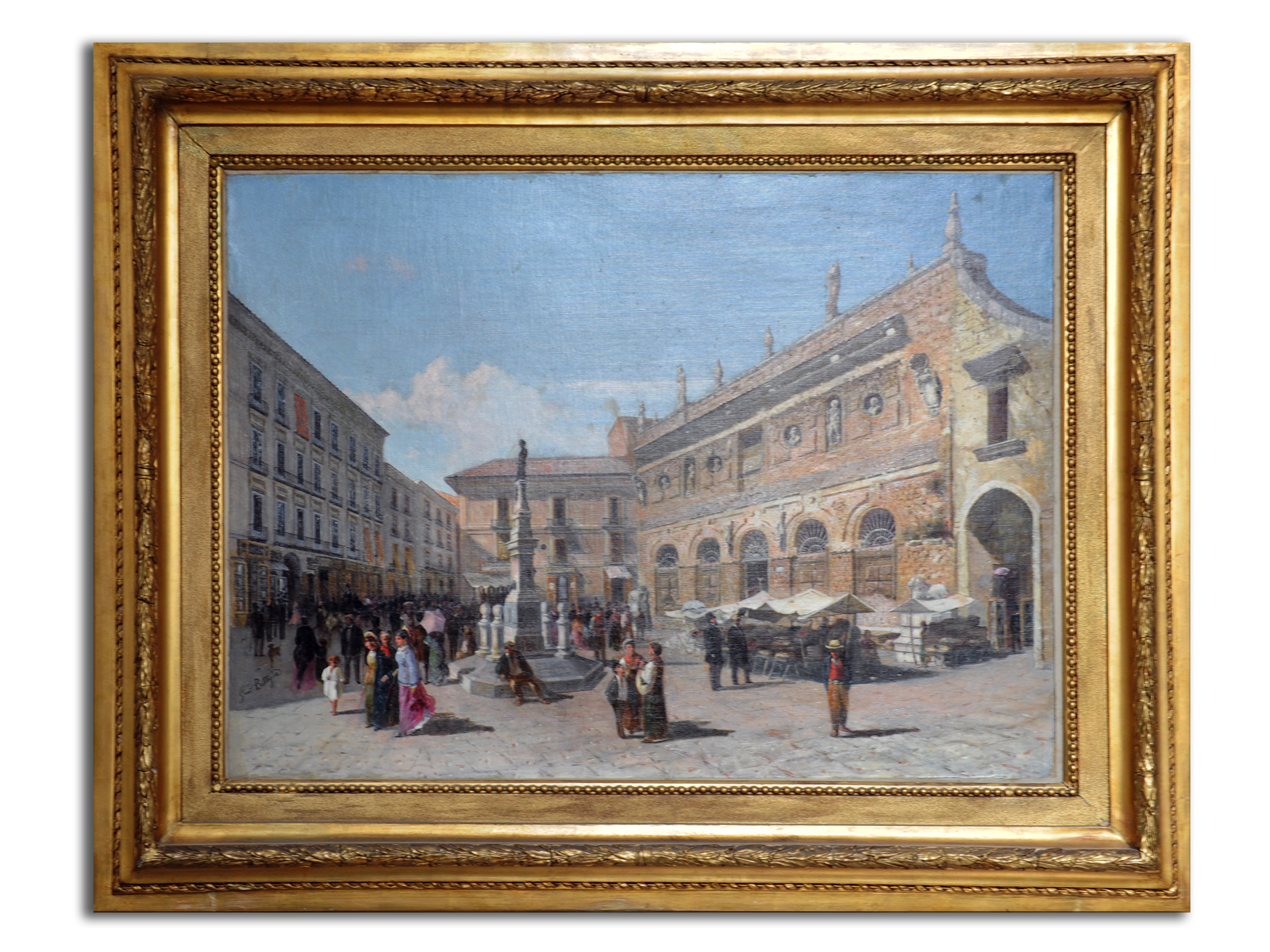 Piazza Inferiore (dipinto) di Battista Giovanni (sec. XIX)
