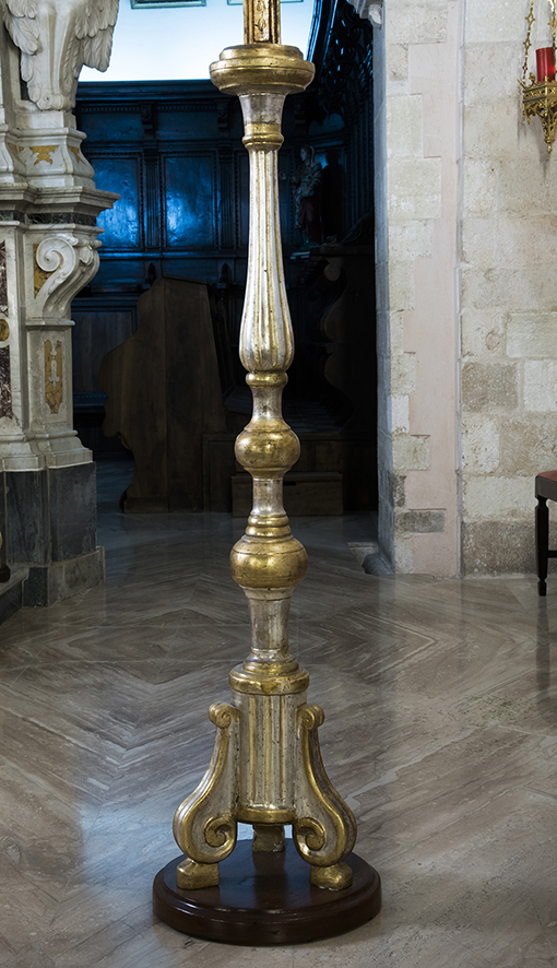 candeliere d'altare - ambito Italia meridionale (sec. XIX)