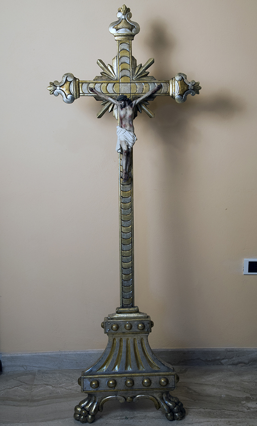 croce di sacrestia - ambito Italia meridionale (seconda metà sec. XIX)