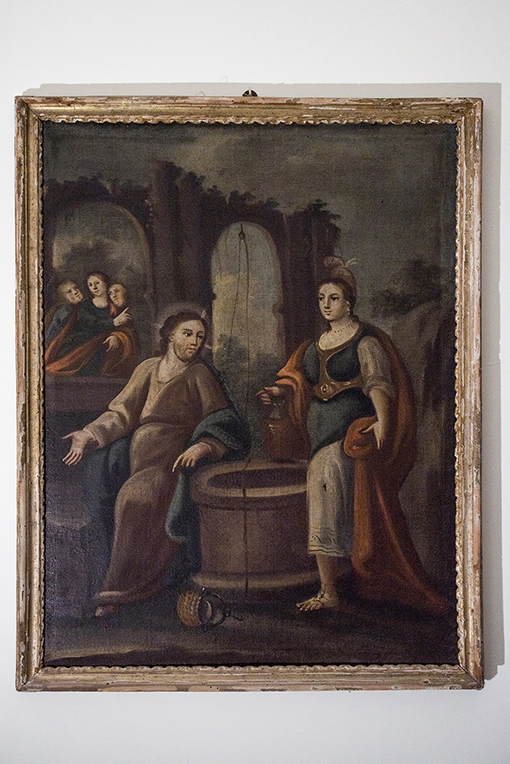 Gesù e la Samaritana al pozzo (dipinto) - ambito Italia meridionale (seconda metà sec. XIX)