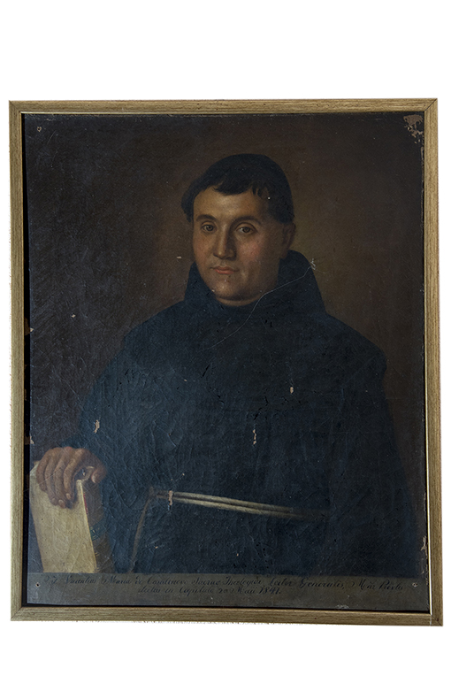 ritratto dell'abate Vincenzo Mandes (dipinto) - ambito Italia meridionale (seconda metà sec. XIX)