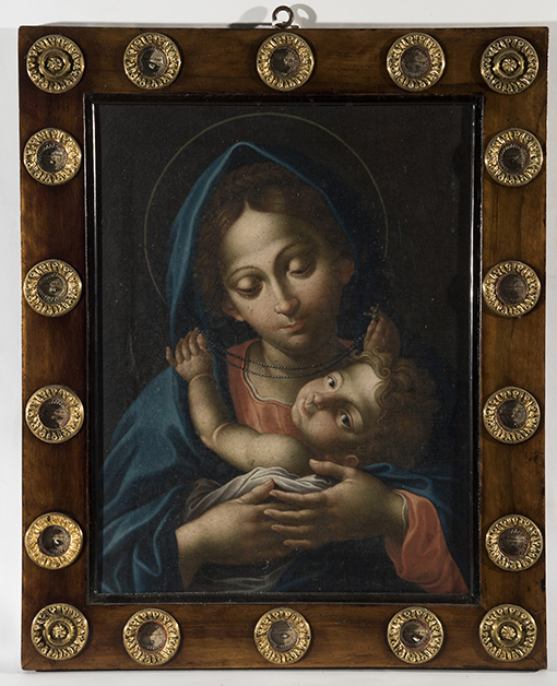 reliquiario - a cornice - ambito Italia meridionale (seconda metà sec. XIX)