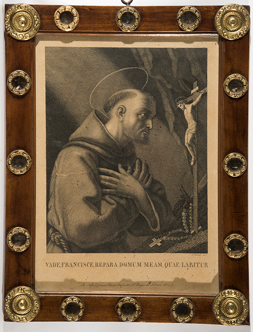 reliquiario - a cornice - ambito Italia meridionale (seconda metà sec. XIX)