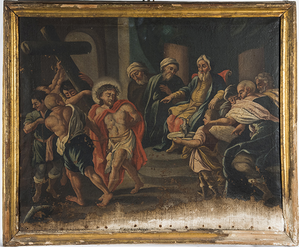 Gesù è condannato a morte (dipinto) - ambito Italia meridionale (sec. XIX)