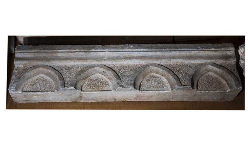 architrave, frammento - ambito italiano (sec. XIV)