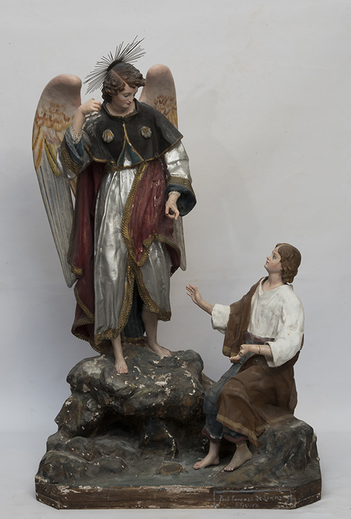 San Raffaele e Tobia (gruppo scultoreo) - ambito italiano (prima metà sec. XIX)