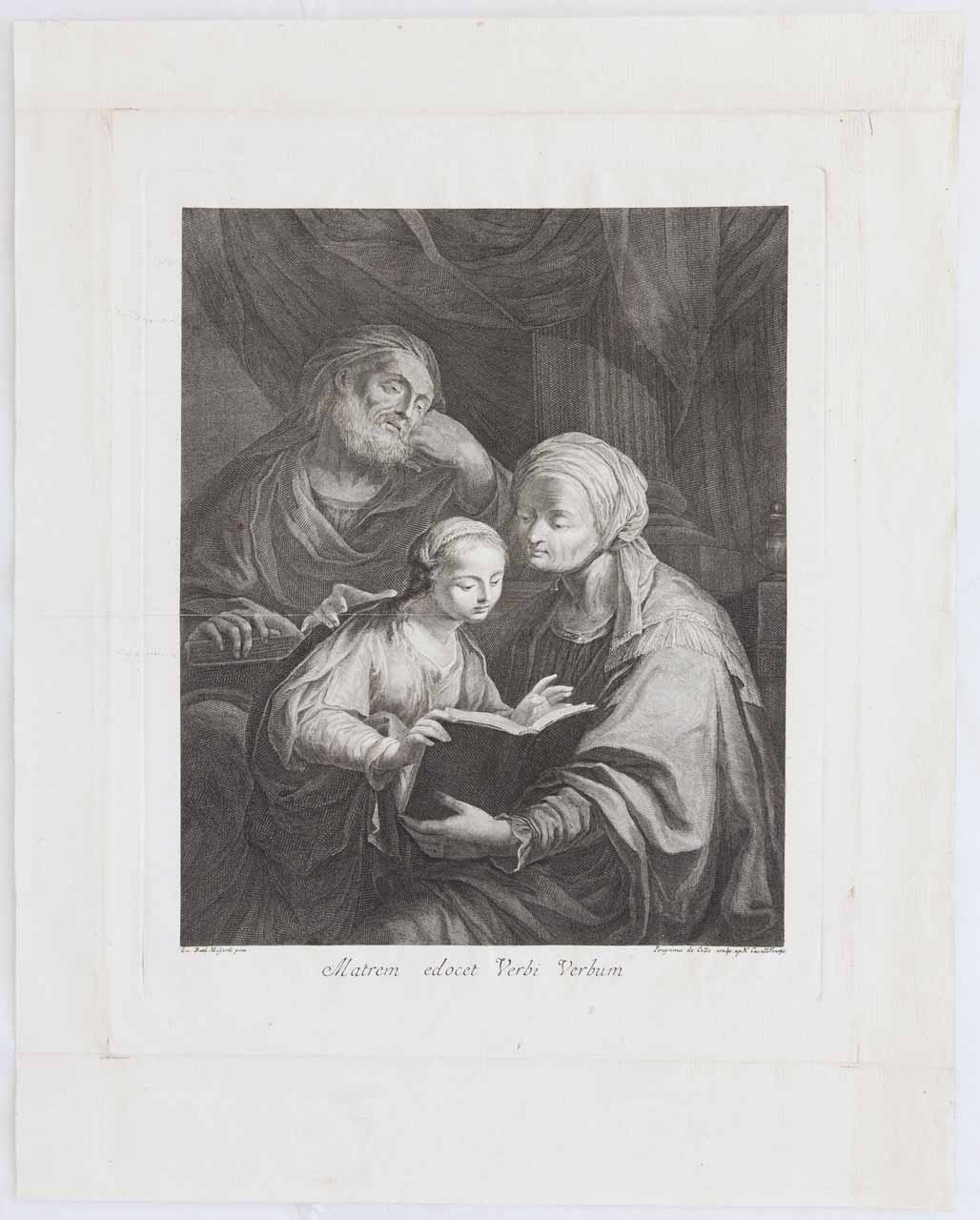 L'educazione di Maria (stampa, serie) di De Col Pellegrino - ambito veneto (secc. XVIII/ XIX)