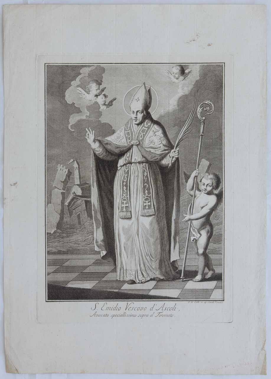 Sant'Emidio (stampa, serie) di De Col Pellegrino - ambito veneto (secc. XVIII/ XIX)