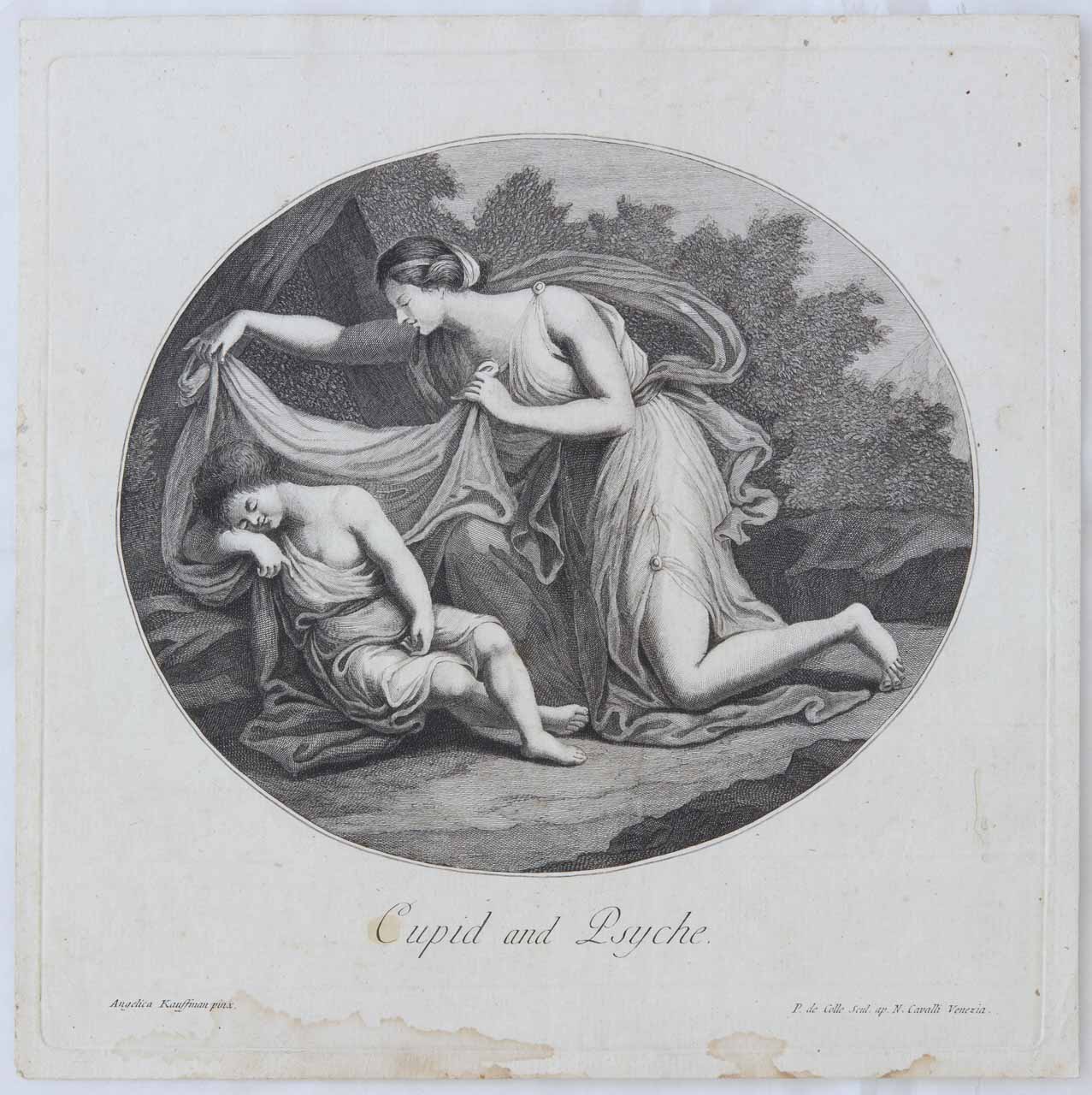 Amore e Psiche (stampa, serie) di De Col Pellegrino - ambito veneto (secc. XVIII/ XIX)