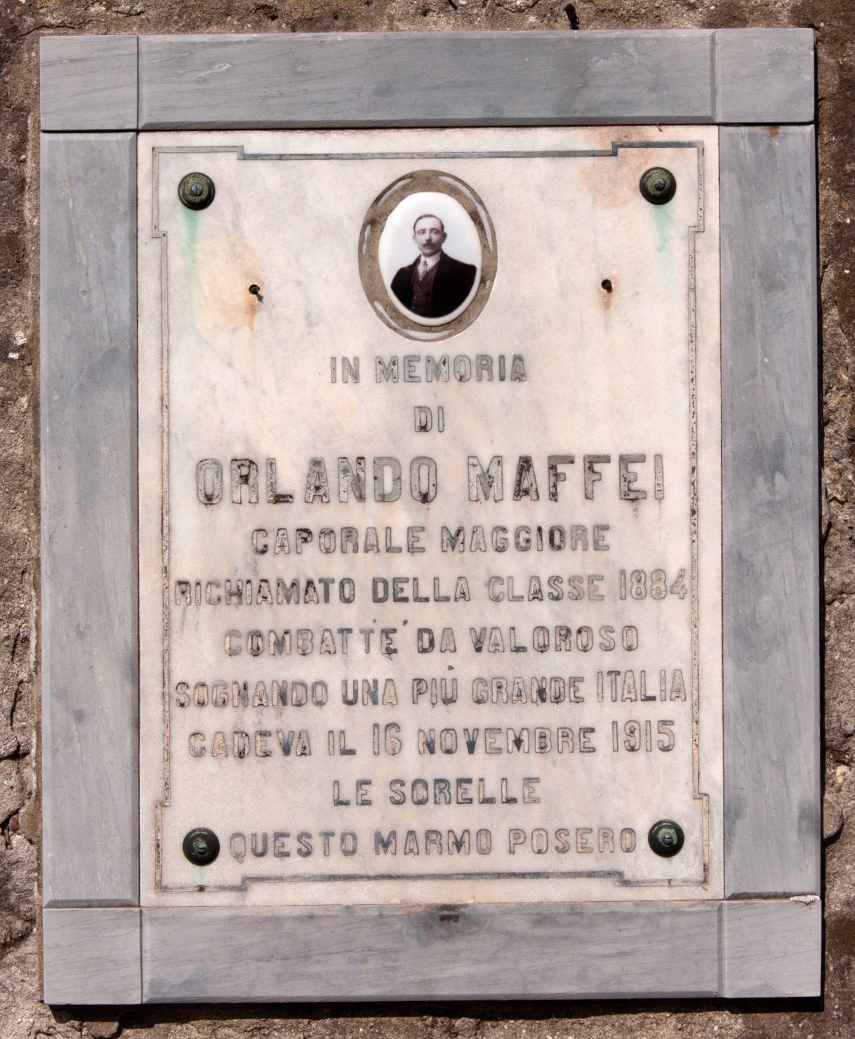 lapide commemorativa ai caduti - ambito toscano (sec. XX)