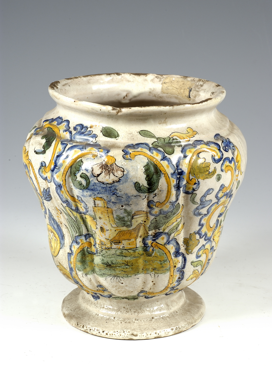 vaso, coppia - manifattura campana (inizio sec. XX)