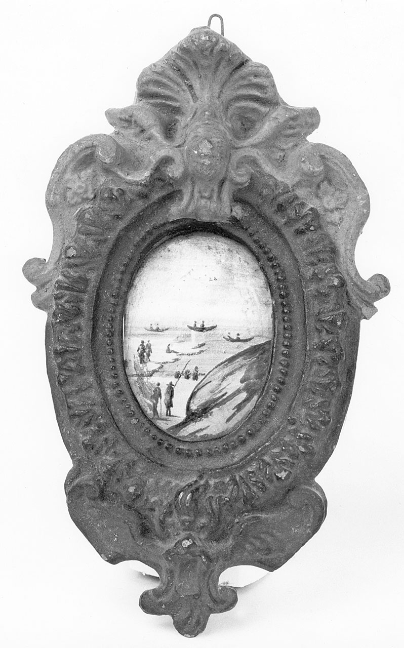 paesaggio marino (placchetta) di Terchi Bartolomeo (sec. XVIII)