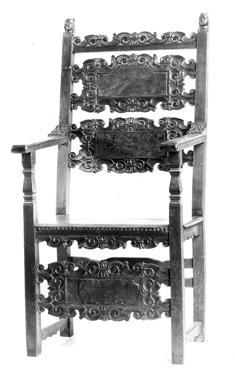 seggiolone - manifattura lombarda (metà sec. XVII)