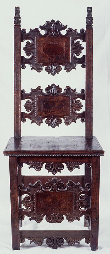 seggiolone - manifattura lombarda (seconda metà sec. XVII)