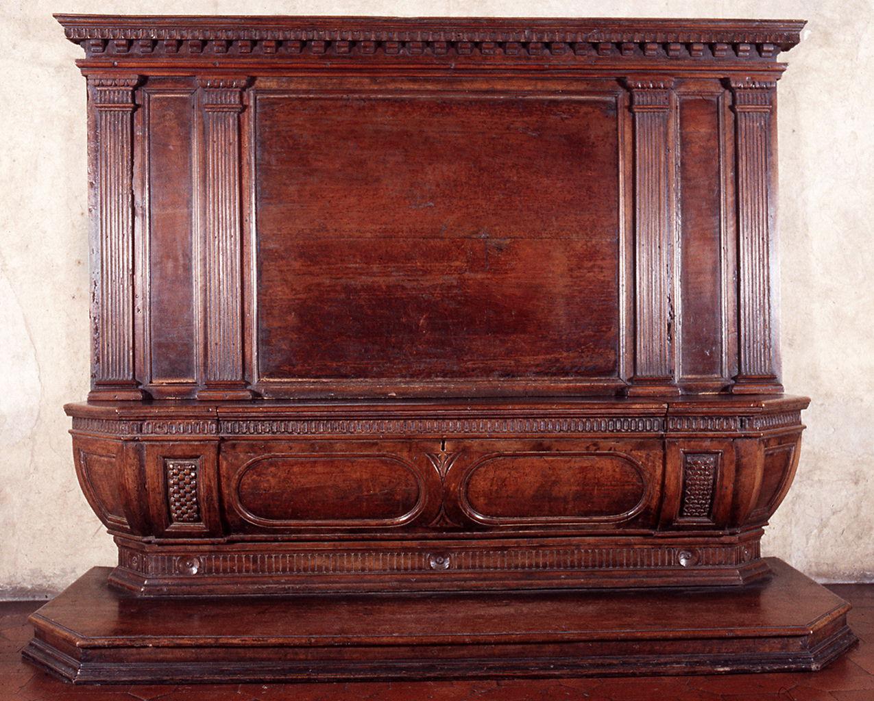 cassapanca - manifattura fiorentina (prima metà sec. XVI)