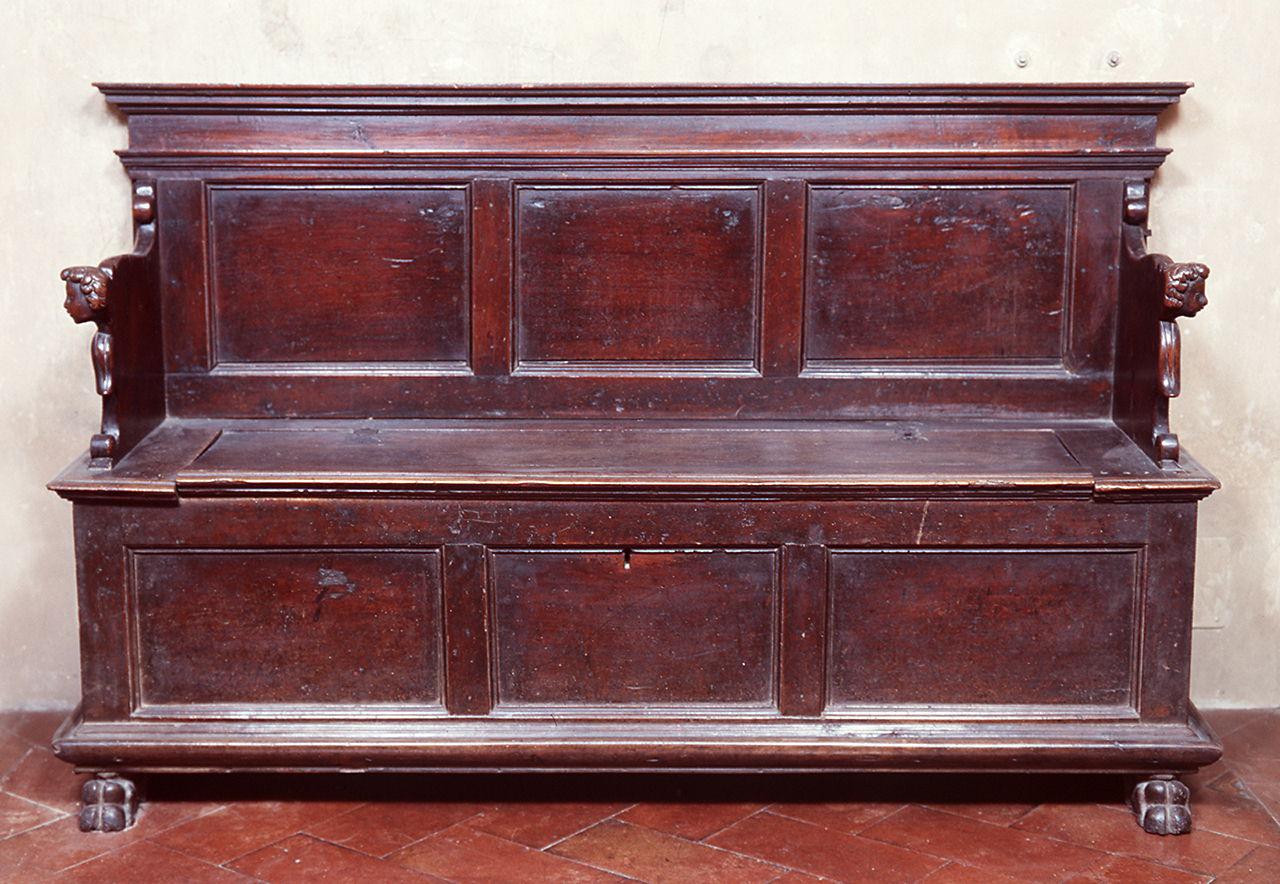 cassapanca - manifattura toscana (prima metà sec. XVII)