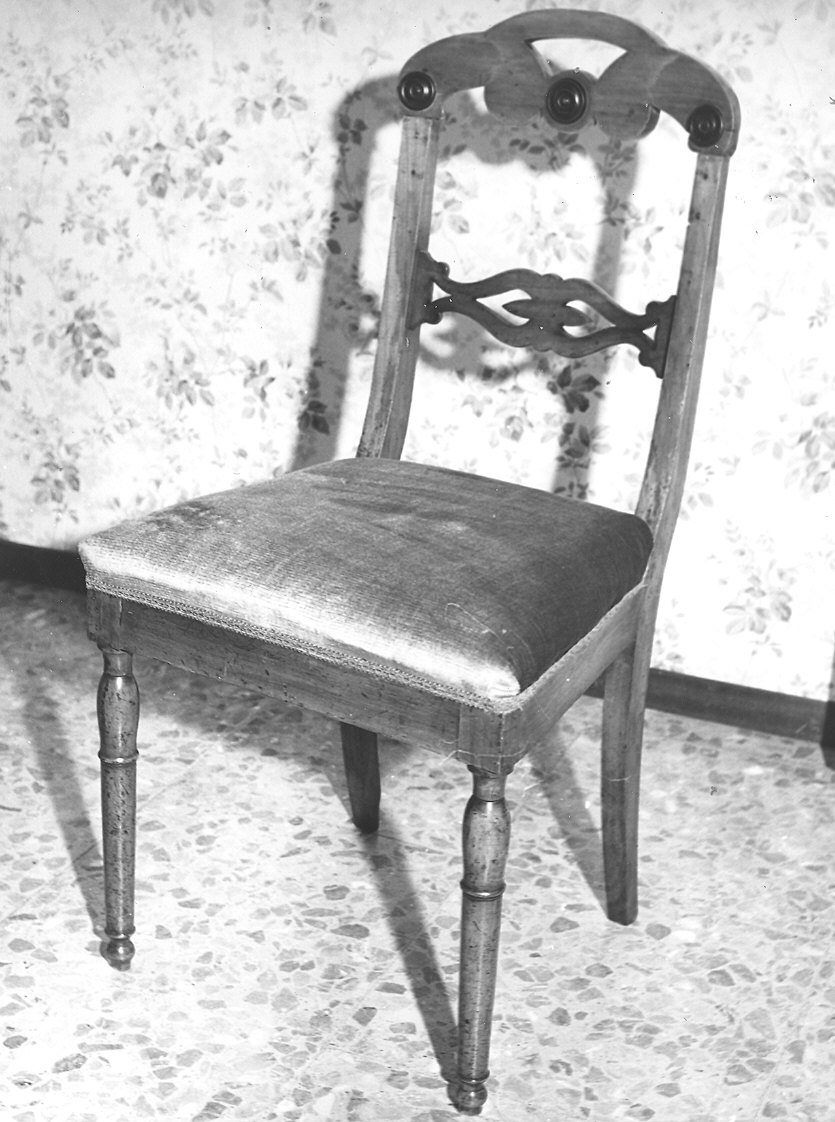 sedia, serie - ambito parmense (fine/ inizio secc. XIX/ XX)